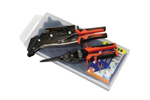 Professional roofers set - make easy work of slate and metal trimming