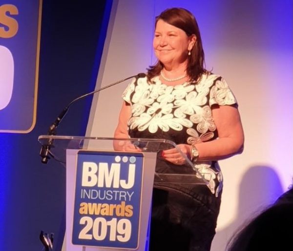 Lynn Street sales and marketing manager at Midland Lead at the BMJ Industry Awards 2019